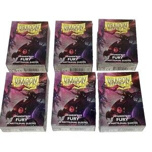 Dragon Shield Japanese Sz 6 Fury 60 Matte Dual Sleeves Alaria Champion 15155 NEW